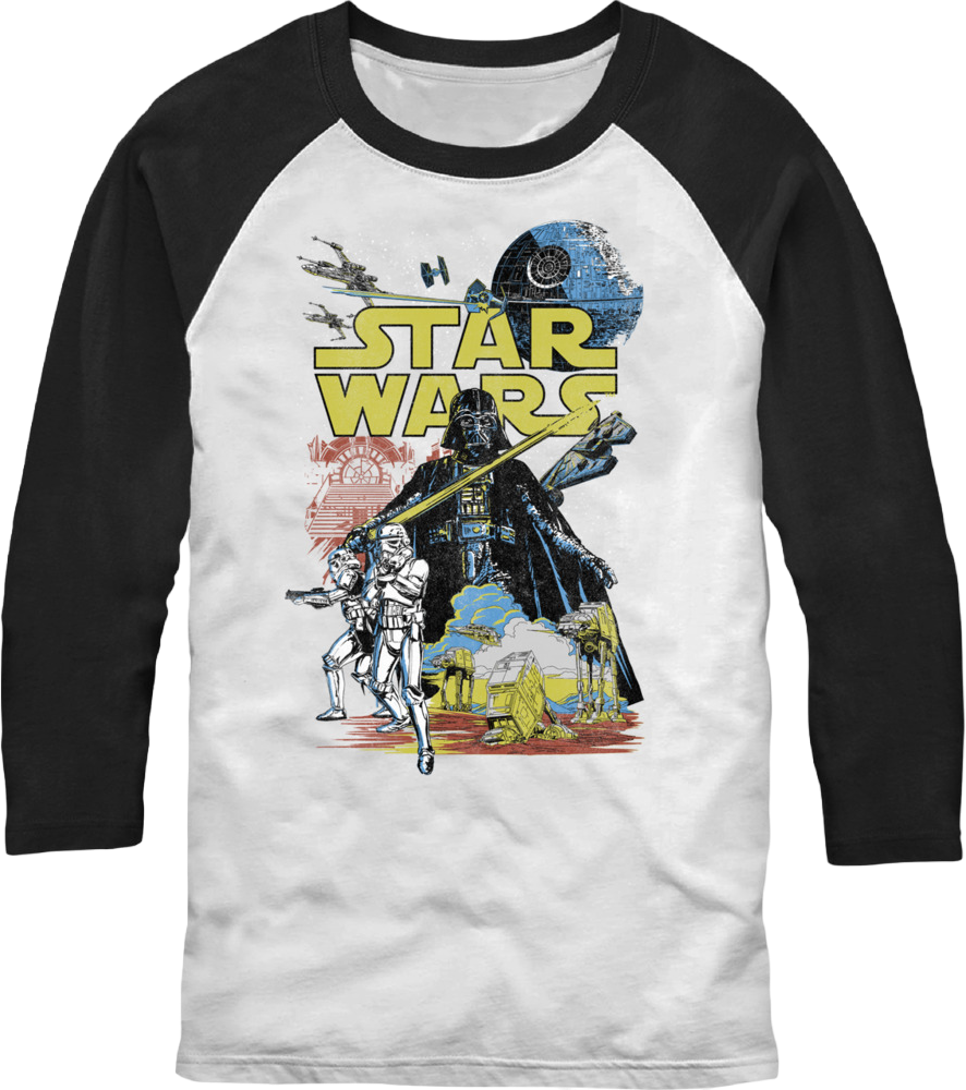 The Empire Strikes Back Star Wars Raglan Baseball Shirt