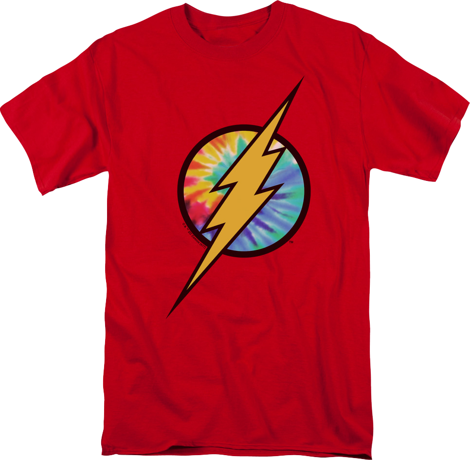 The Flash Tie Dye Logo DC Comics T-Shirt