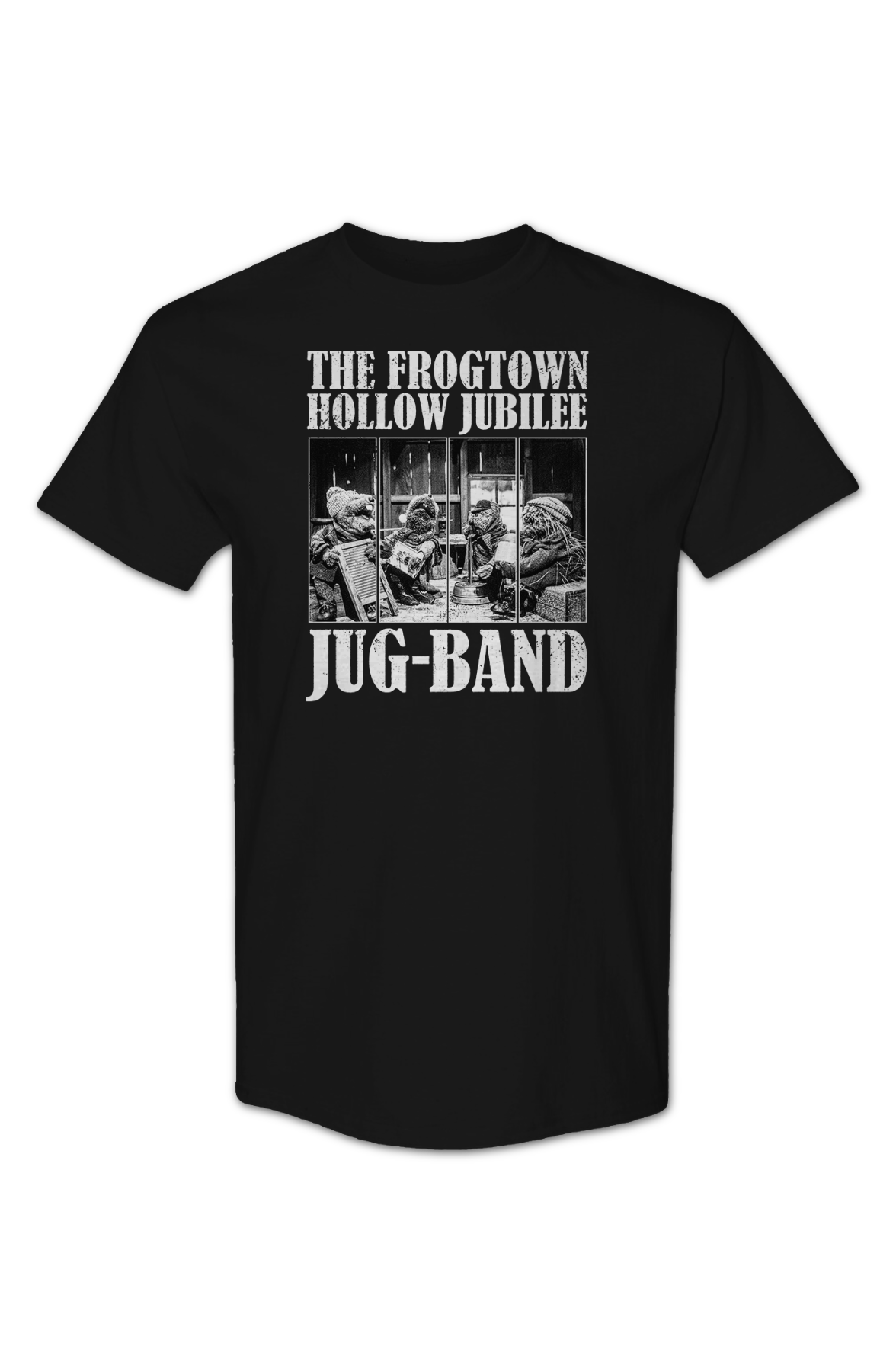 The Frogtown Hollow Jubilee Jug-Band Emmet Otter T-Shirt