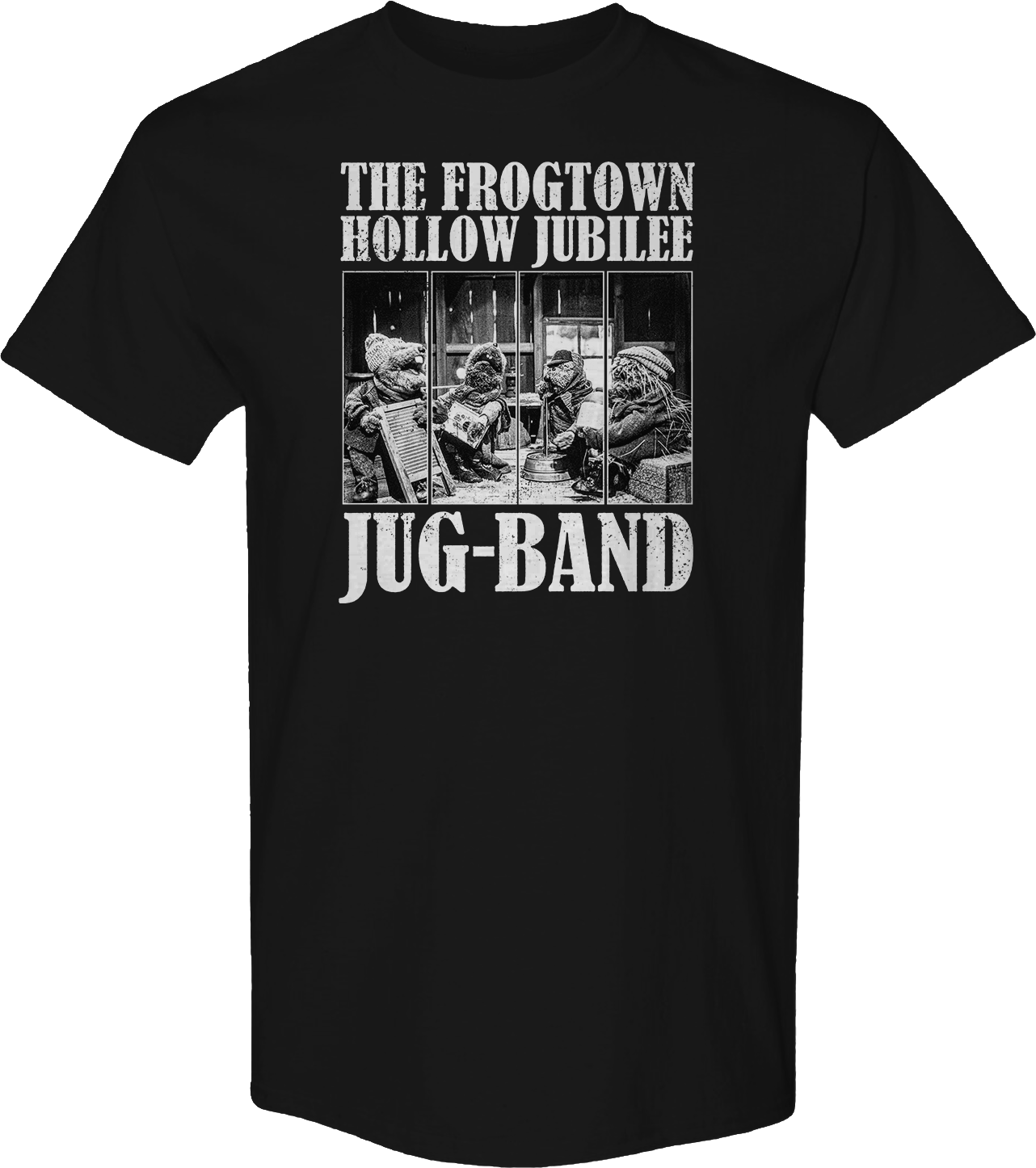 The Frogtown Hollow Jubilee Jug-Band Emmet Otter T-Shirt