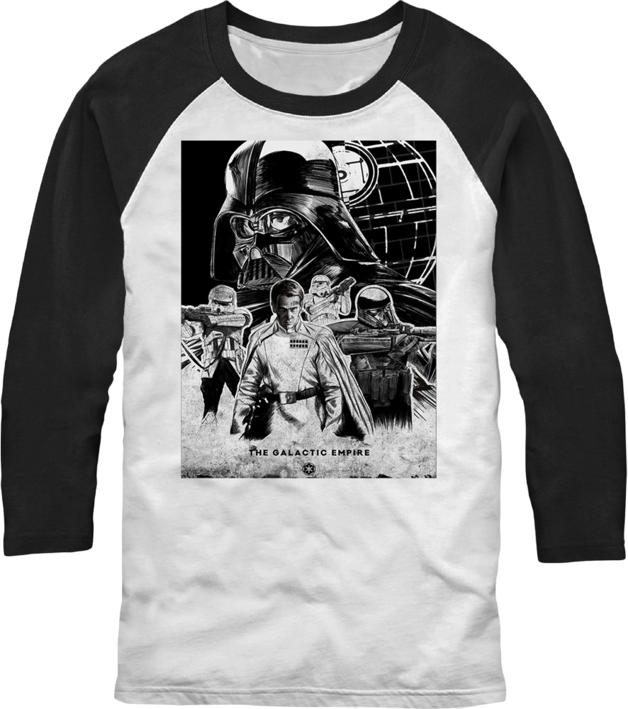 The Galactic Empire Star Wars Raglan Baseball Shirt