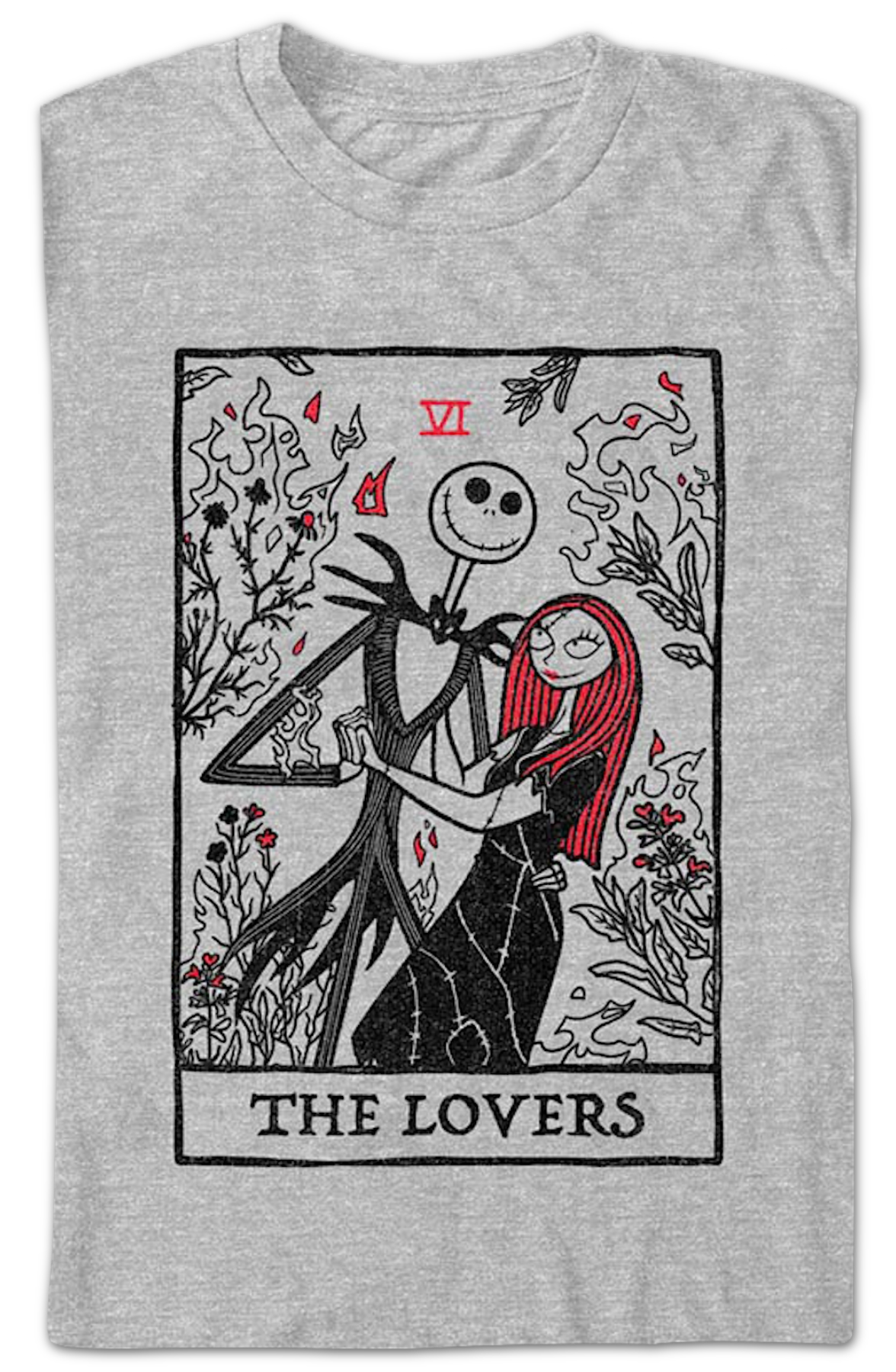 The Lovers Tarot Card Nightmare Before Christmas T-Shirt