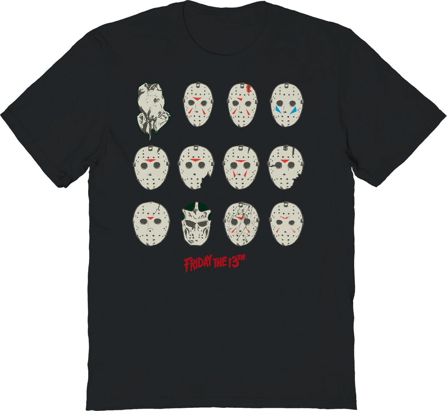 The Masks Of Jason Voorhees Friday The 13th T-Shirt