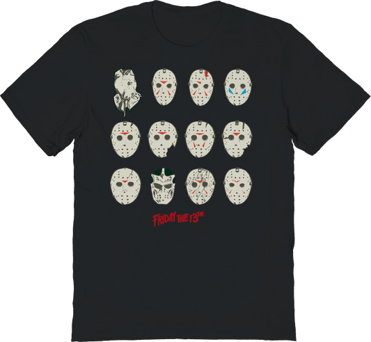 The Masks Of Jason Voorhees Friday The 13th T-Shirt