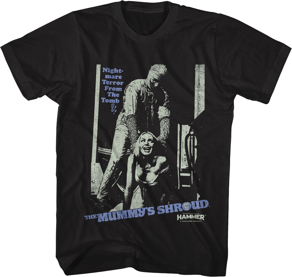 The Mummy's Shroud Hammer Films T-Shirt