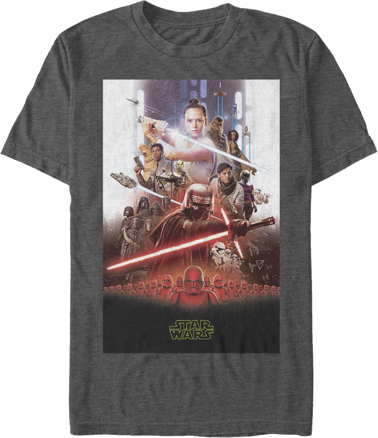 The Rise Of Skywalker Movie Poster Star Wars T-Shirt