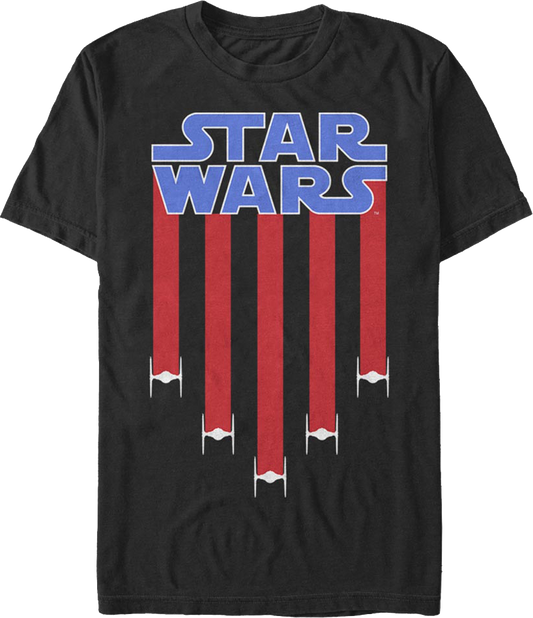 TIE Fighter Stripes Star Wars T-Shirt