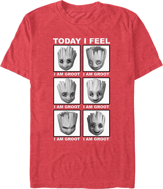 Today I Feel Groot Guardians Of The Galaxy T-Shirt