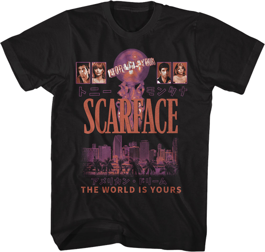 Tony Montana & Elvira Hancock The World Is Yours Scarface T-Shirt