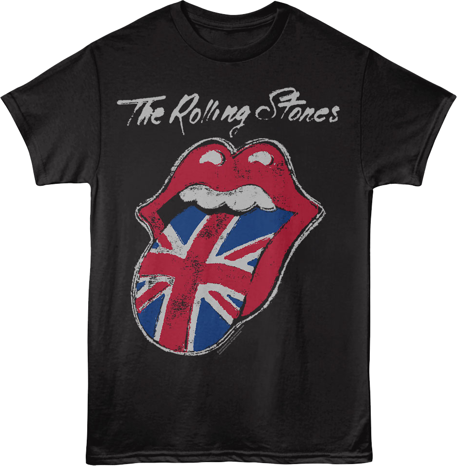 Union Jack Tongue Rolling Stones T-Shirt