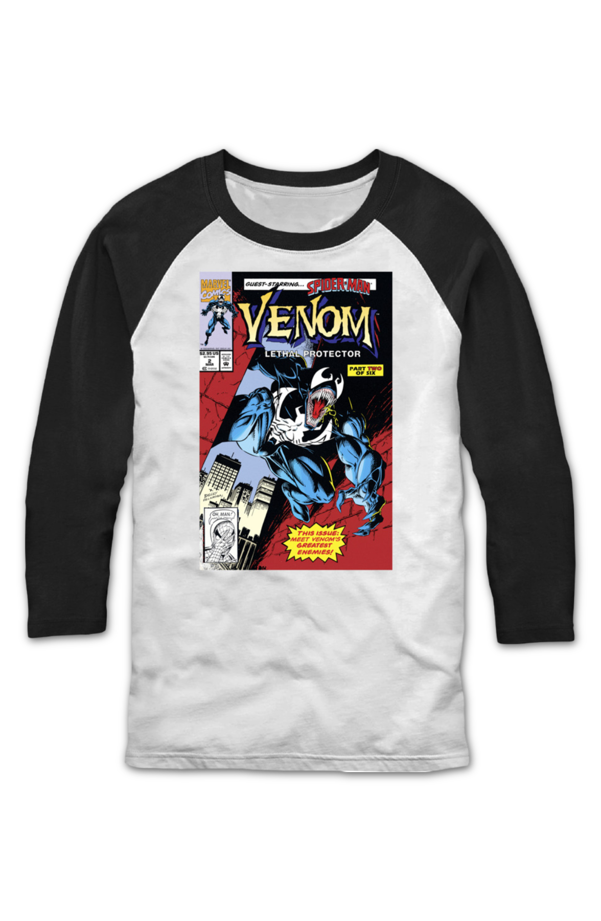 Venom Lethal Protector Part Two Raglan Baseball Shirt