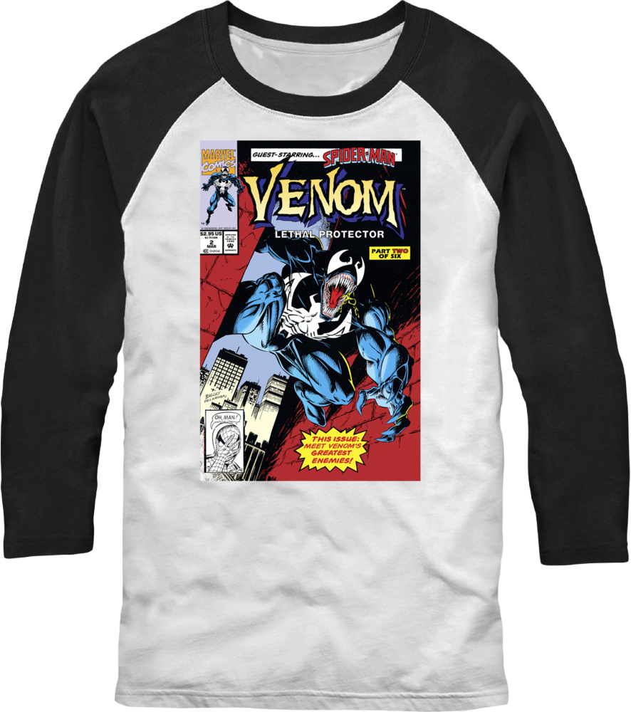 Venom Lethal Protector Part Two Raglan Baseball Shirt