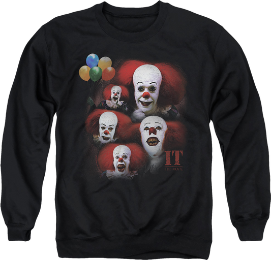 Vintage Pennywise Clown Collage IT Sweatshirt