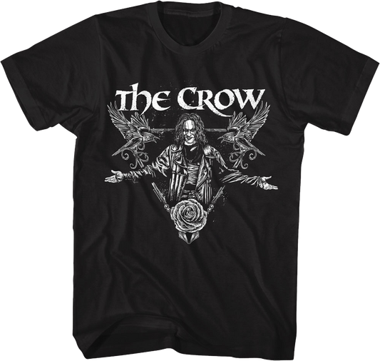 Vintage Rose Triangle The Crow T-Shirt