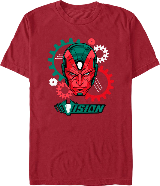 Vision Gear Head Marvel Comics T-Shirt