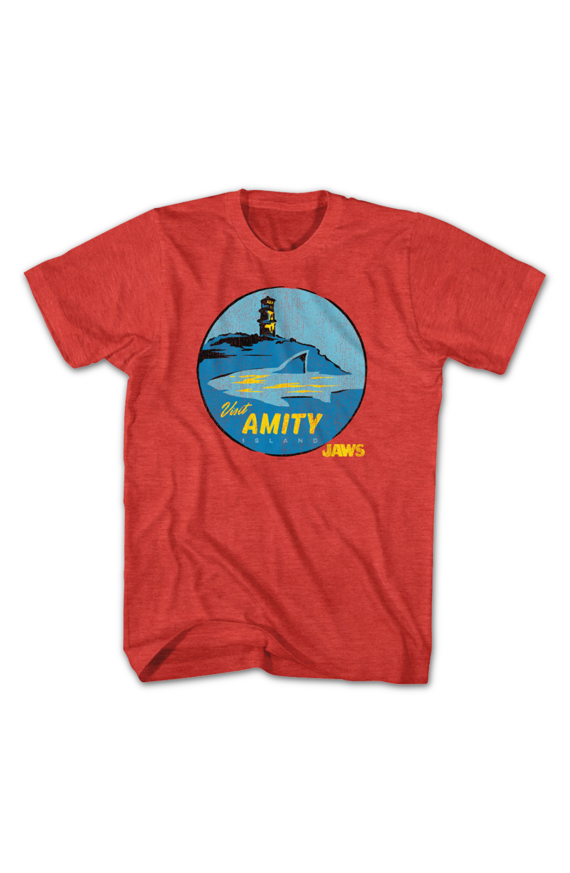 Visit Amity Island Circle Jaws T-Shirt