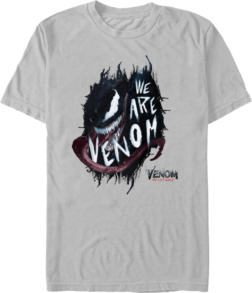 We Are Venom Splattered Venom: The Last Dance Marvel Comics T-Shirt