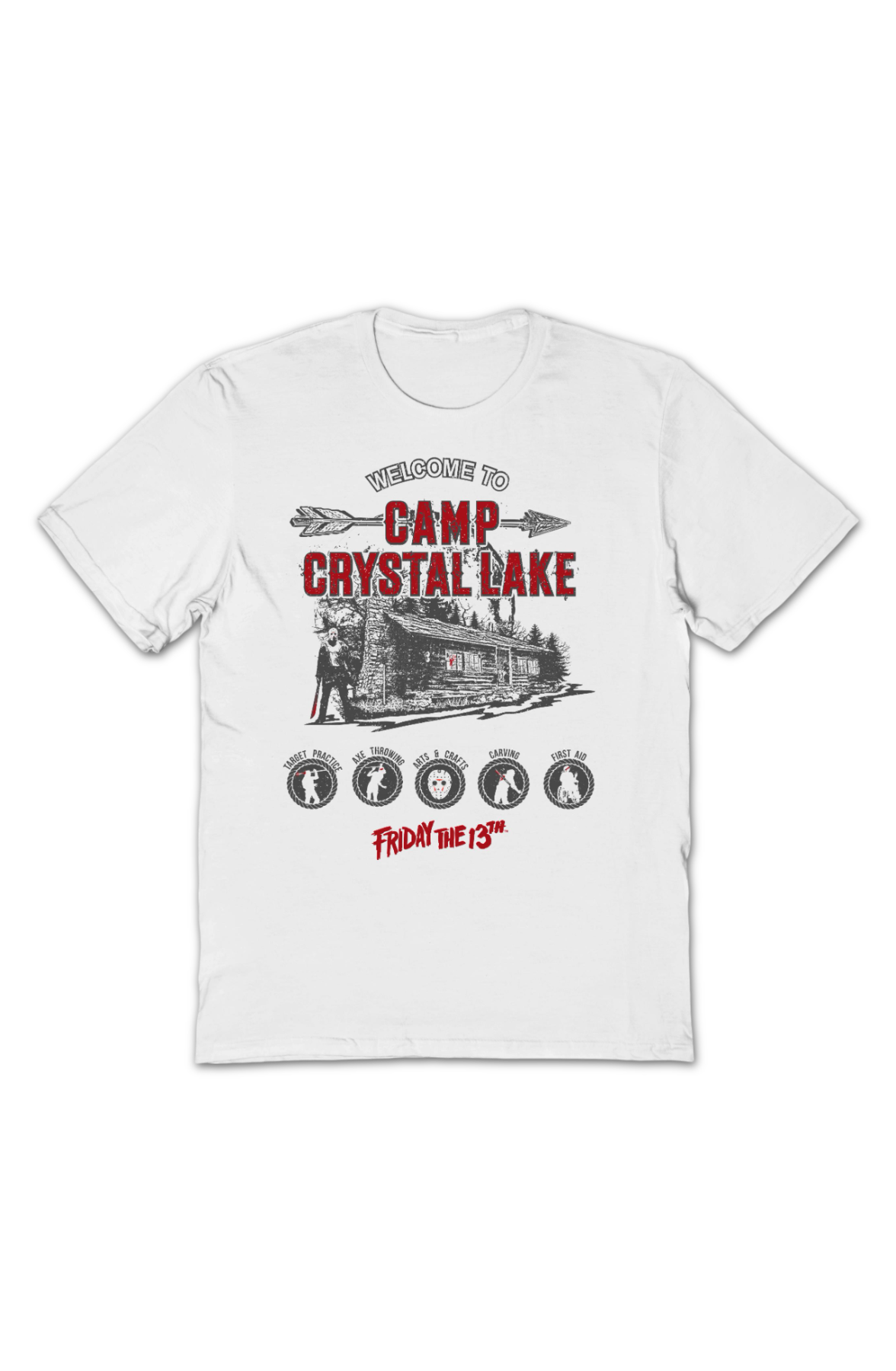 Vintage Welcome To Camp Crystal Lake Friday The 13th T-Shirt