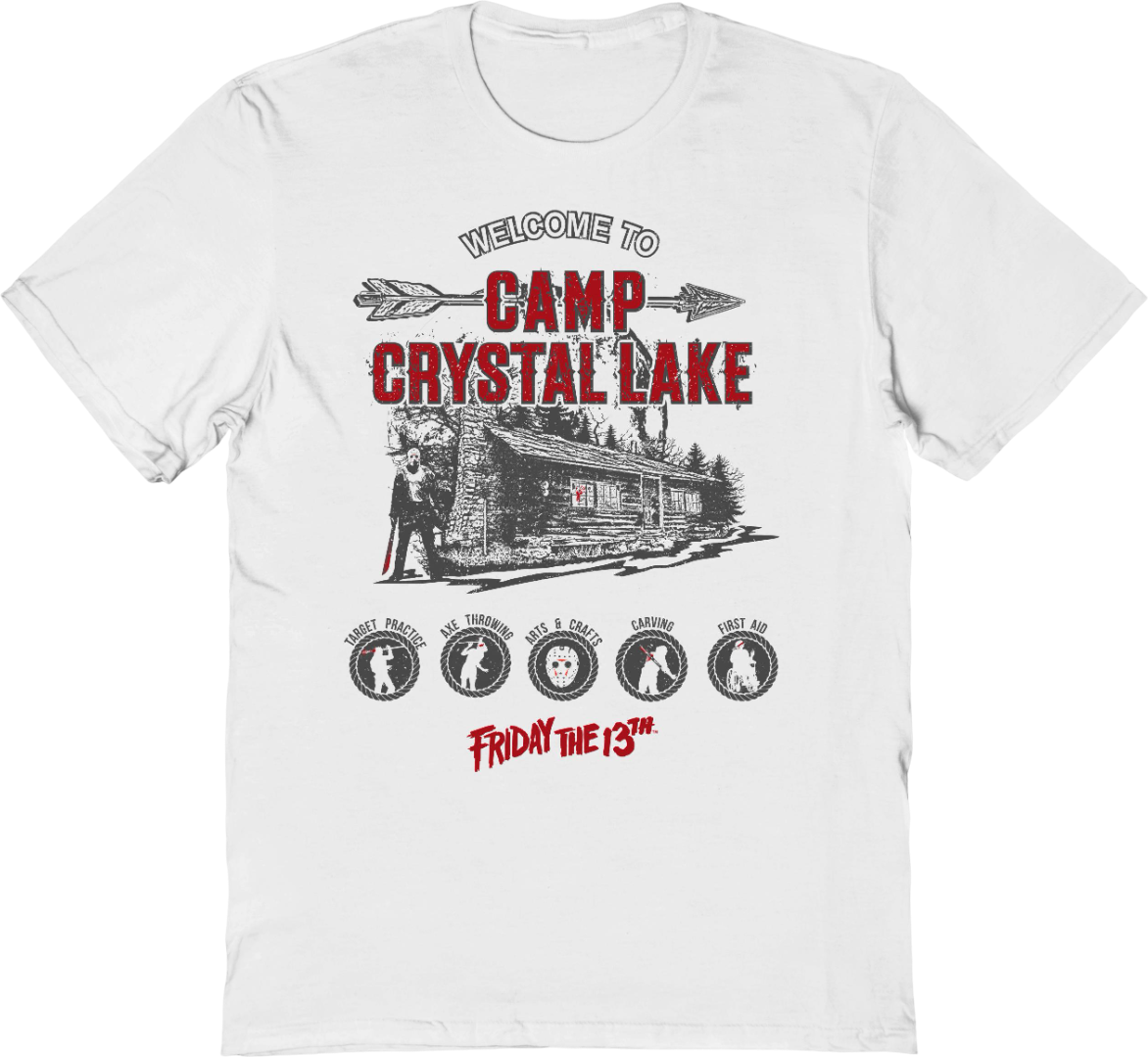 Vintage Welcome To Camp Crystal Lake Friday The 13th T-Shirt