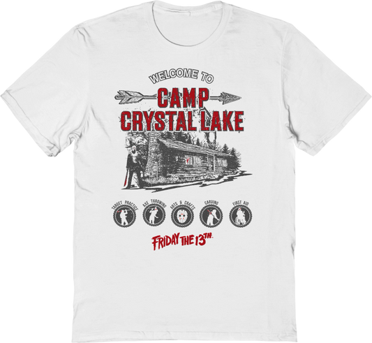 Vintage Welcome To Camp Crystal Lake Friday The 13th T-Shirt