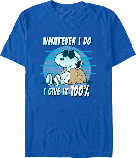 Whatever I Do I Give It 100% Peanuts T-Shirt
