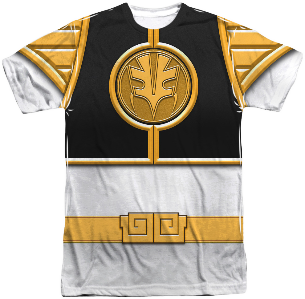 White Ranger Sublimation Costume Shirt