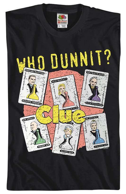 Who Dunnit Clue T-Shirt