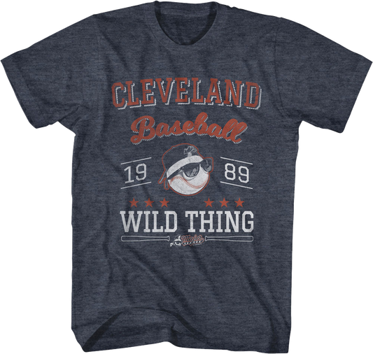 Wild Thing Cleveland Baseball 1989 Major League T-Shirt