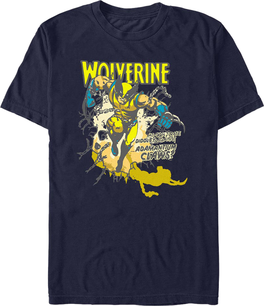 Adamantium Claws Wolverine Marvel Comics T-Shirt