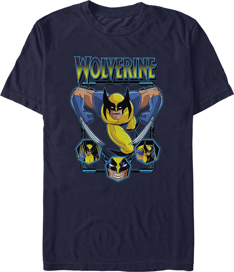 Wolverine Attack Collage Marvel Comics T-Shirt