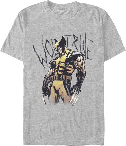 Wolverine Carved Name X-Men Marvel Comics T-Shirt