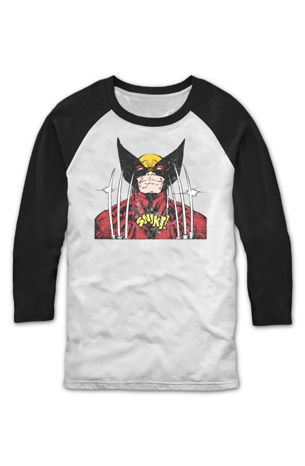 Wolverine Snikt Marvel Comics Raglan Baseball Shirt