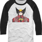 Wolverine Snikt Marvel Comics Raglan Baseball Shirt