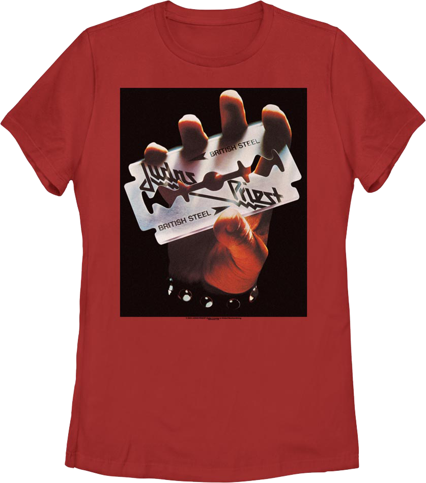 Womens British Steel Judas Priest Shirt