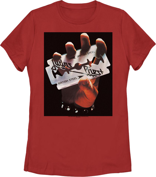 Womens British Steel Judas Priest Shirt