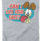 Womens Can I Lick Your Face Garfield Shirt