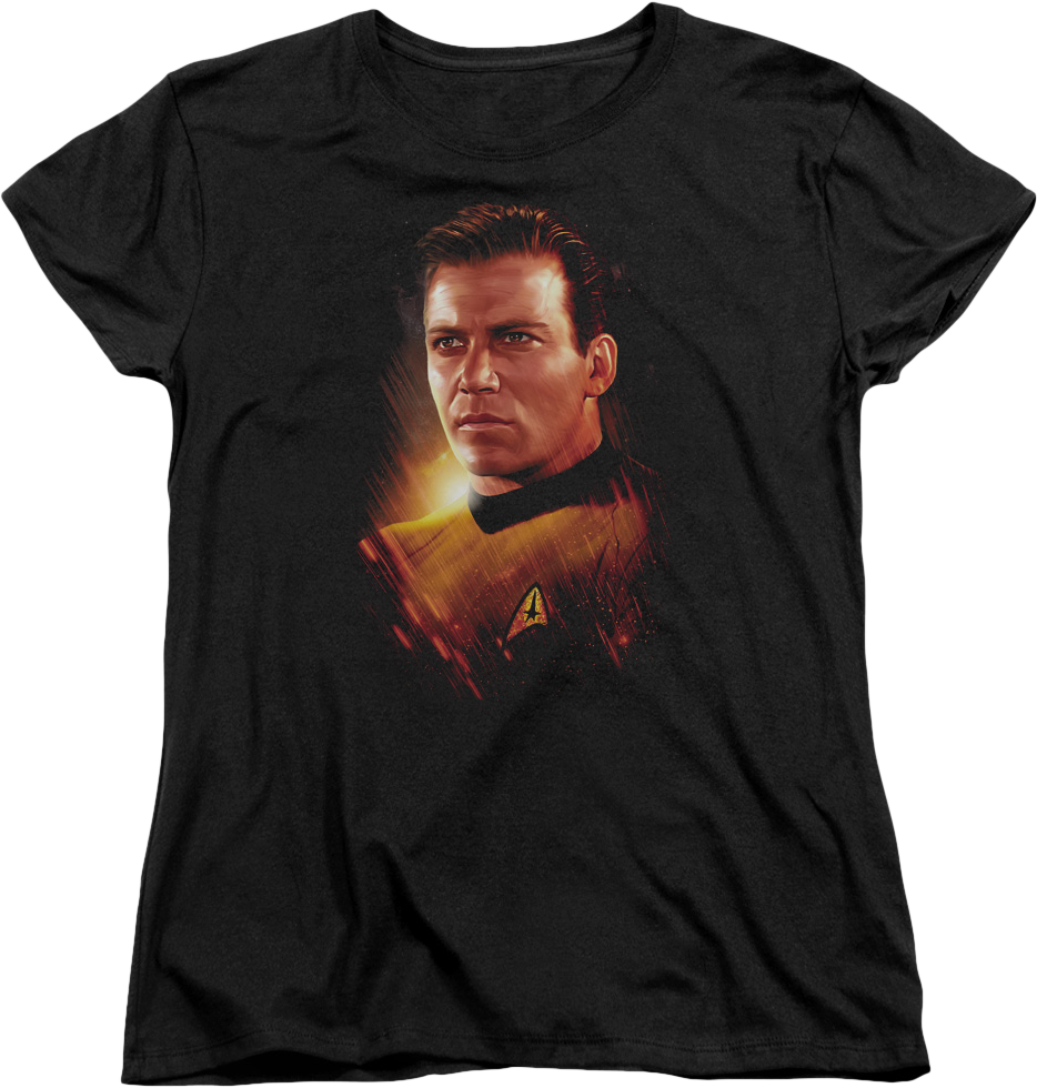 Womens Captain James T. Kirk Star Trek Shirt