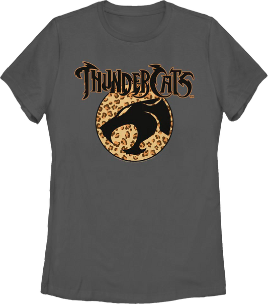 Womens Cheetah Print Logo ThunderCats Shirt