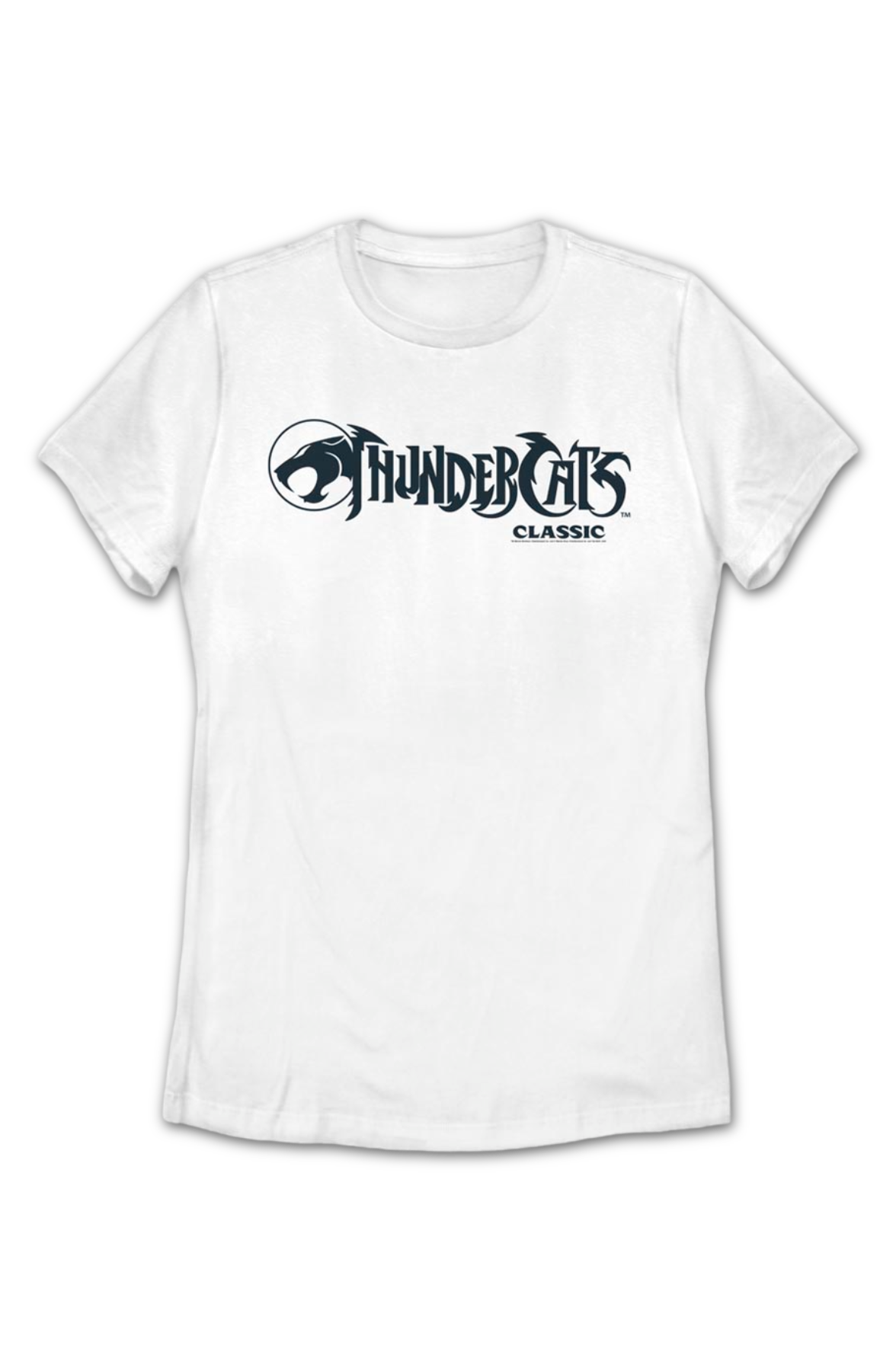 Womens White Classic Logo ThunderCats Shirt