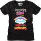 Womens Classic Everything I Need To Know Eighties Cartoons Shirt