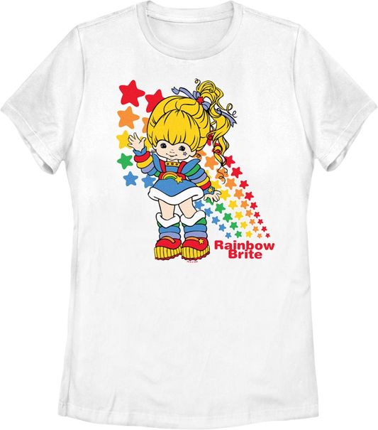 Womens Colorful Stars Rainbow Brite Shirt
