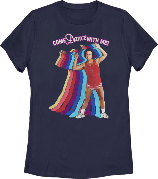 Womens Come Dance With Me Richard Simmons Shirt