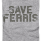 Womens Distressed Save Ferris Bueller Shirt