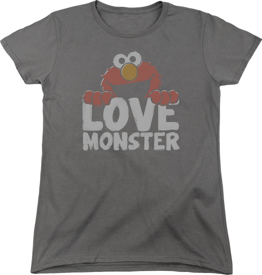 Womens Elmo Love Monster Sesame Street Shirt