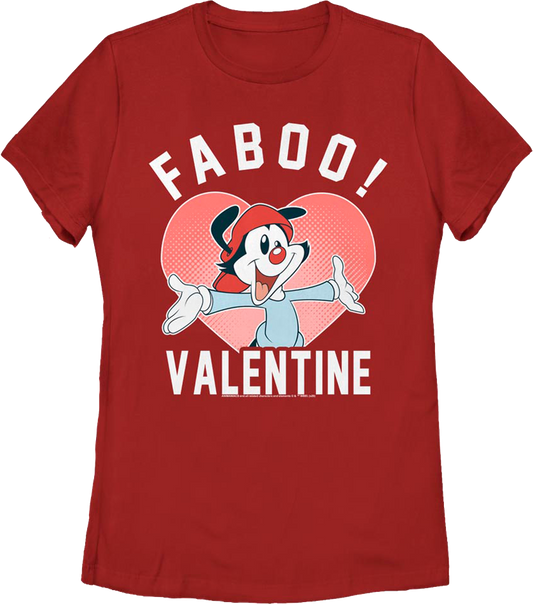 Womens Faboo Valentine Animaniacs Shirt