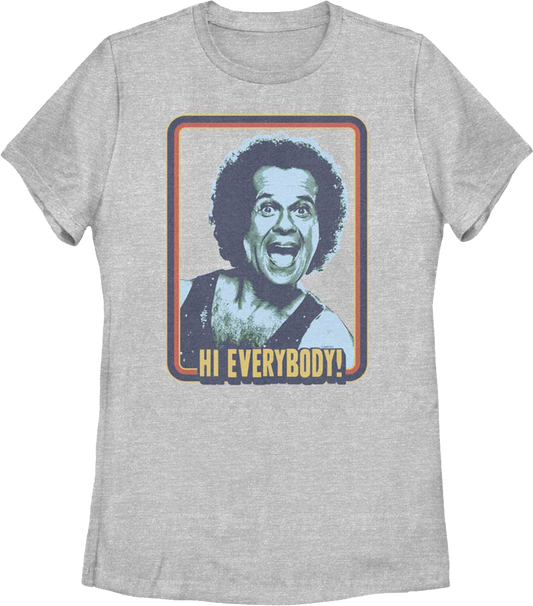 Womens Hi Everybody Richard Simmons Shirt
