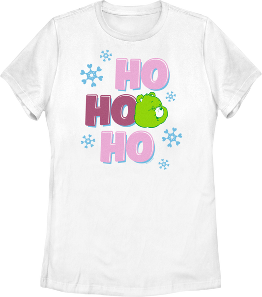 Womens Ho Ho Ho Care Bears Shirt