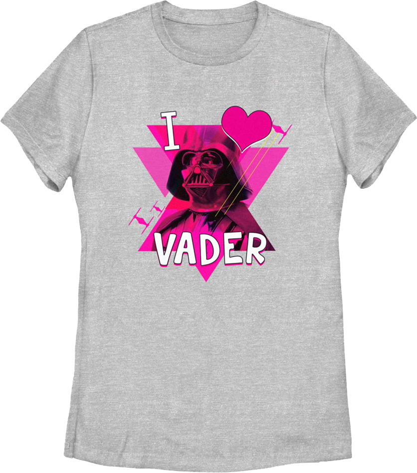 Womens I Love Darth Vader Star Wars Shirt