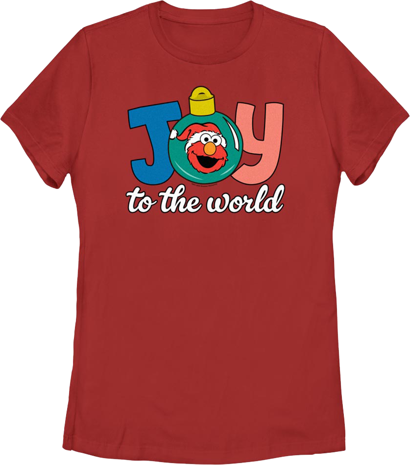 Womens Joy To The World Sesame Street Shirt