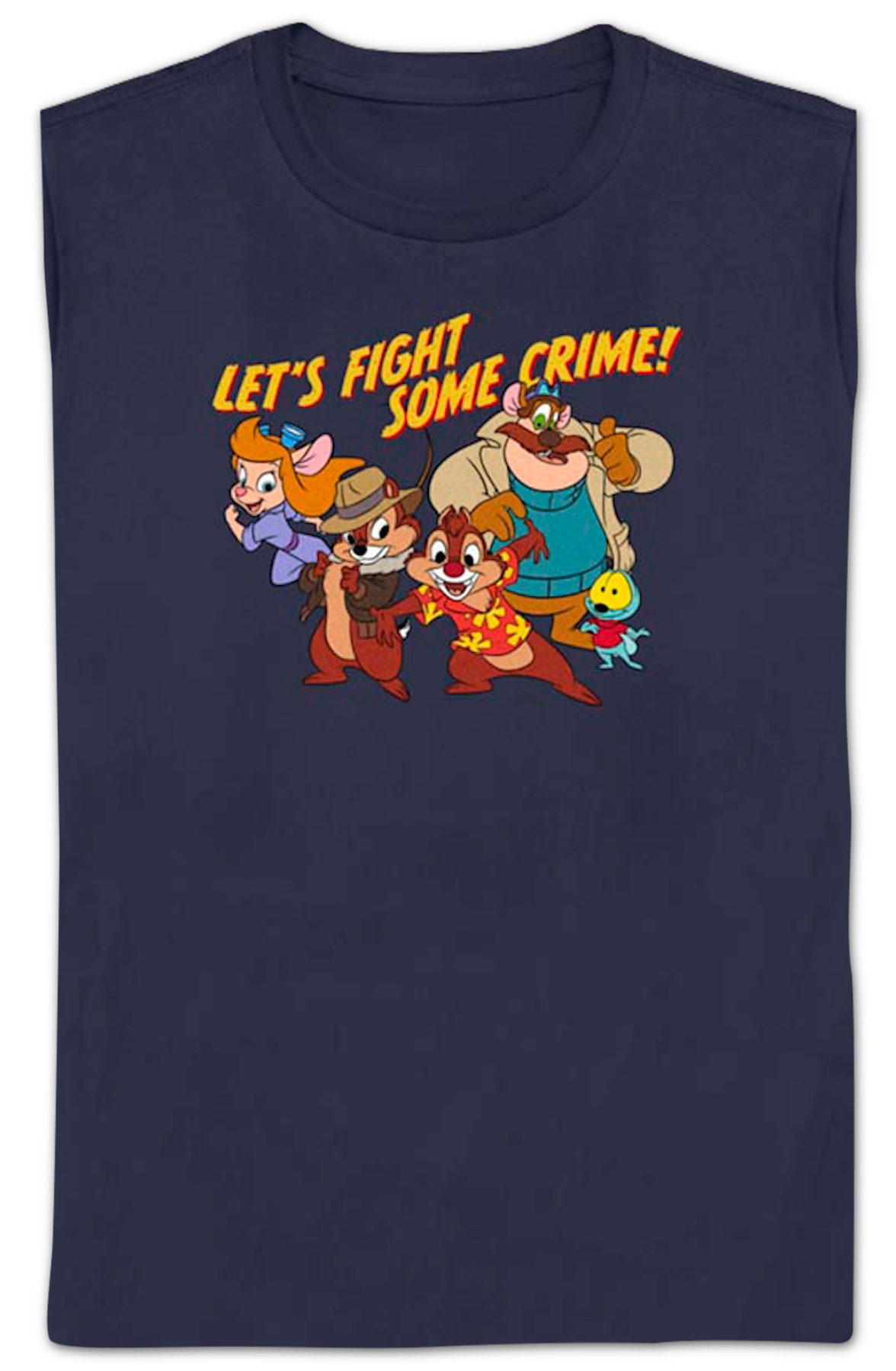 Womens Let's Fight Some Crime Chip 'n Dale Rescue Rangers Shirt